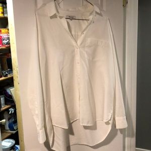 Madewell oversized white button down shirt